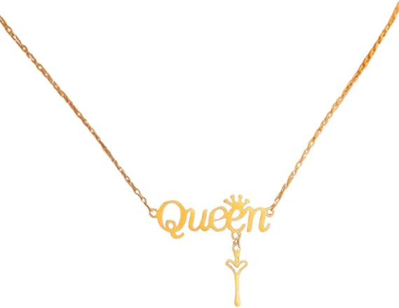 Queen Name Pendant Necklace