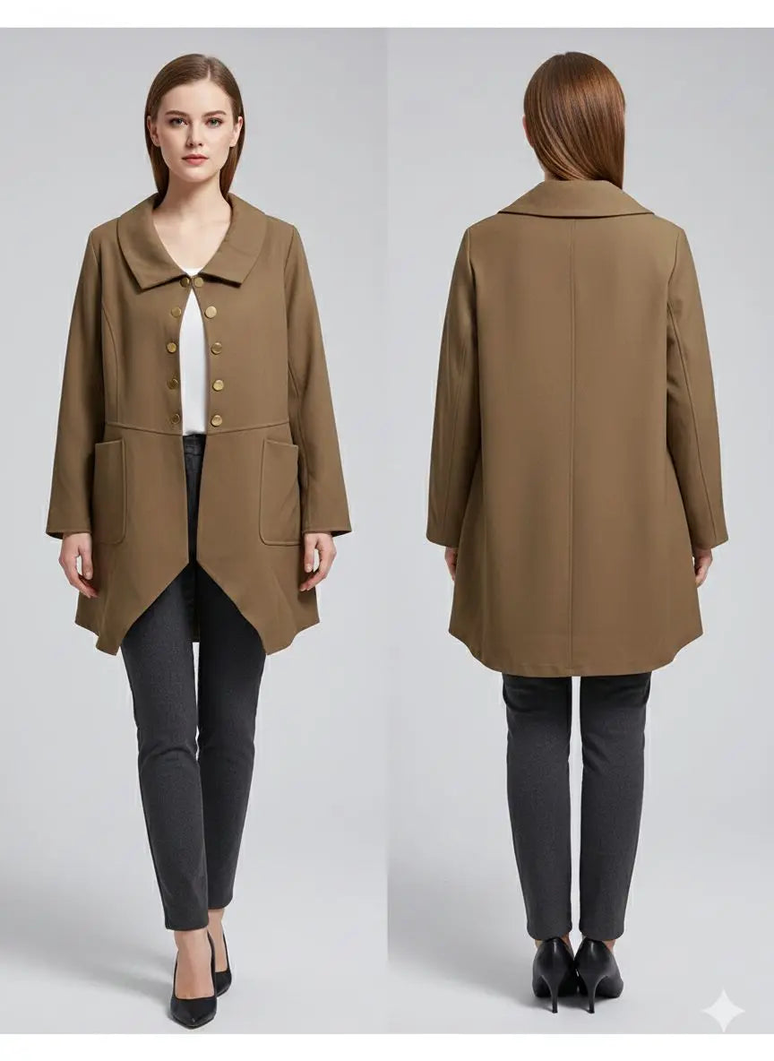 Women Classic Buttoned Long Jacket – SHEIN Fast Delivery in 5 Days | Delicado