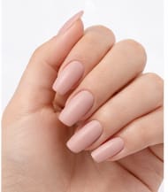 طقم أظافر لاصقة باللون الوردي المائل للحمرة – أظافر صناعية قصيرة ولامعة للاستخدام اليومي