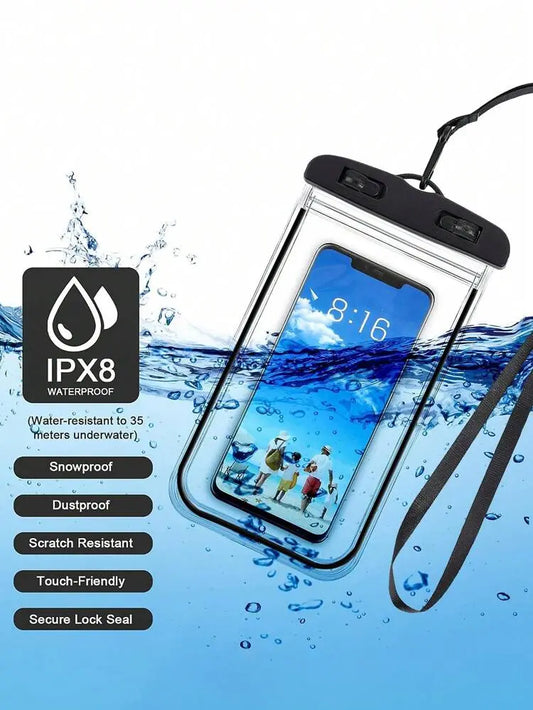 Universal Waterproof Phone Pouch – Compatible with Phones up to 6.5 Inch