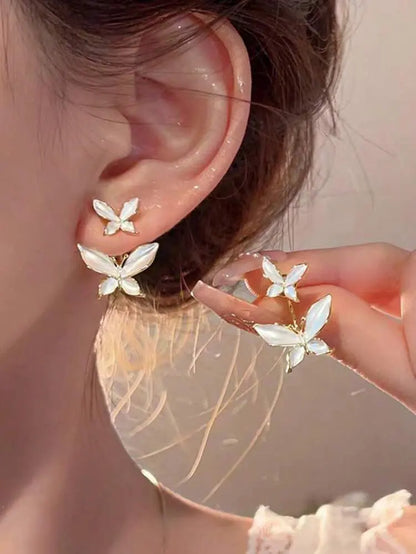 Butterfly Stud Earrings – Elegant Minimal Design