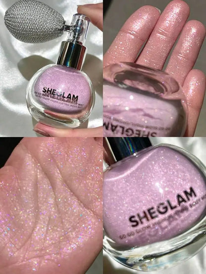 SHEGLAM Go Go Glow Highlighting Body Mist Pink – Shein Instant | Delicado
