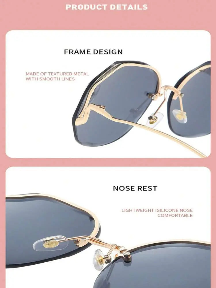 Women Oversized Square Sunglasses Gradient Lens – Shein Style Fashion Glasses