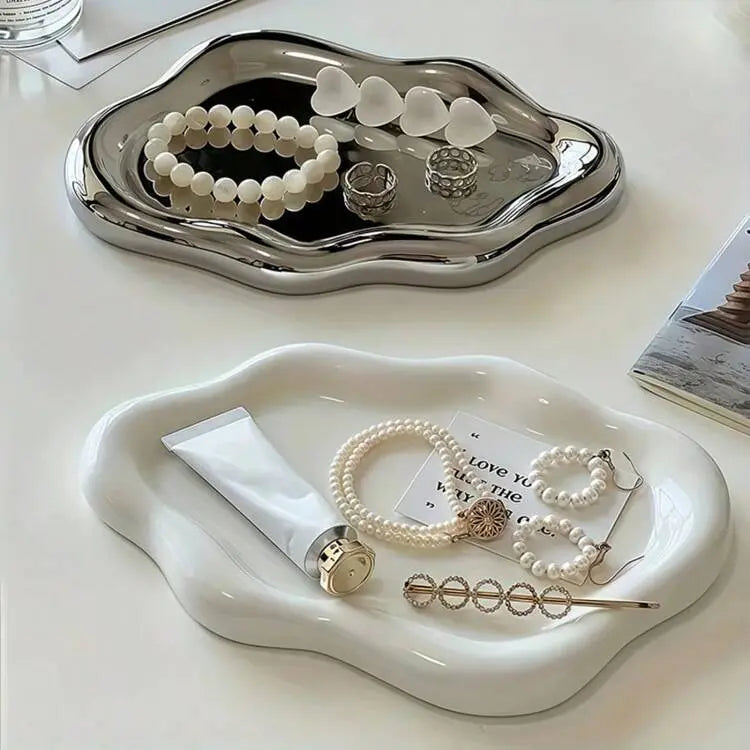Decorative Jewelry Storage Tray – Elegant Cloud Shape Organizer