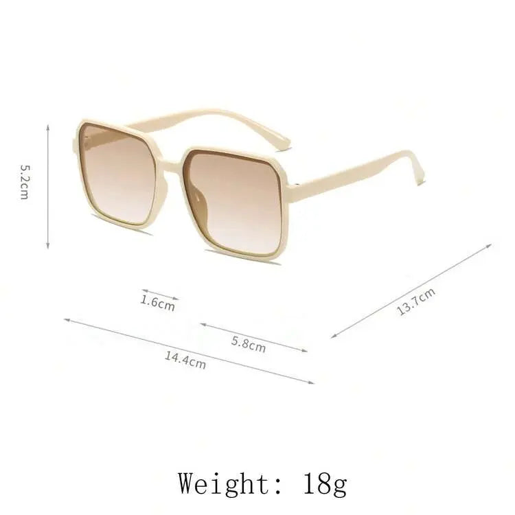 3-Piece Square Sunglasses Set – Modern Oversized Frames