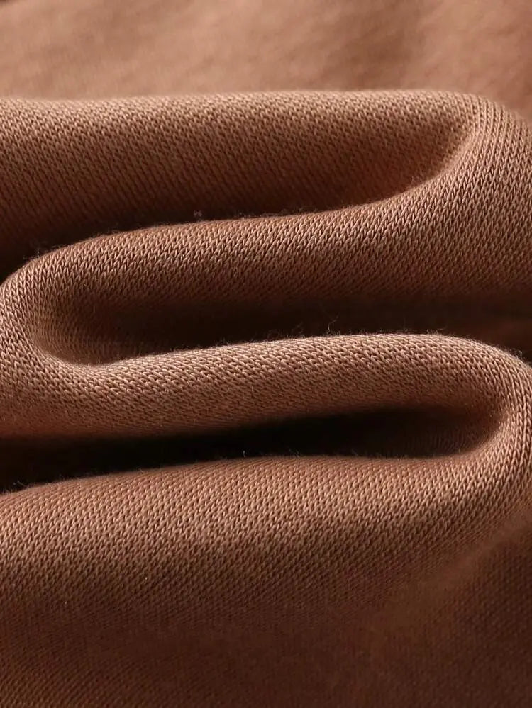 Shein Fast Delivery Kids Brown Sweatshirt & Floral Pants Set – Girls Casual Outfit | Delicado