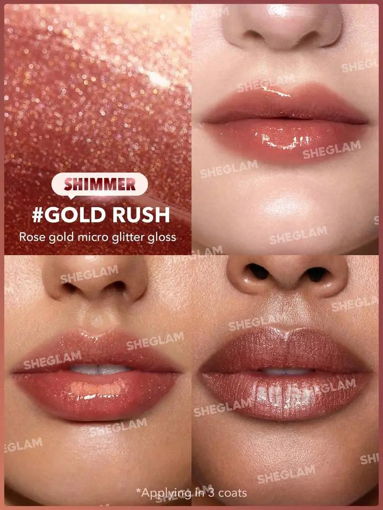 SHEGLAM Gold Rush Glitter Lip Gloss