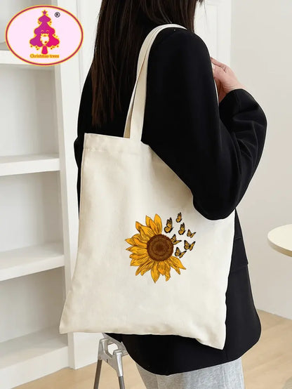 Sunflower Canvas Tote Bag for Women – Eco Friendly Shopping Bag | Shein Instant Delicado