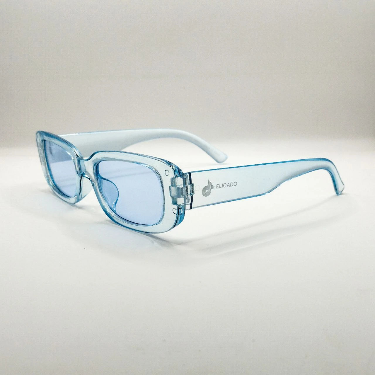 نظارات شمسية عصرية بتصميم حديث، مثالية للحفلات وحفلات الزفاف – باللون الأبيض