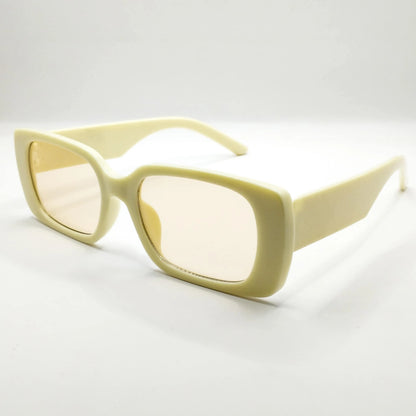 نظارات وايلد فايب الشمسية – إطار مستطيل بنقشة السلحفاة وعدسات متدرجة اللون