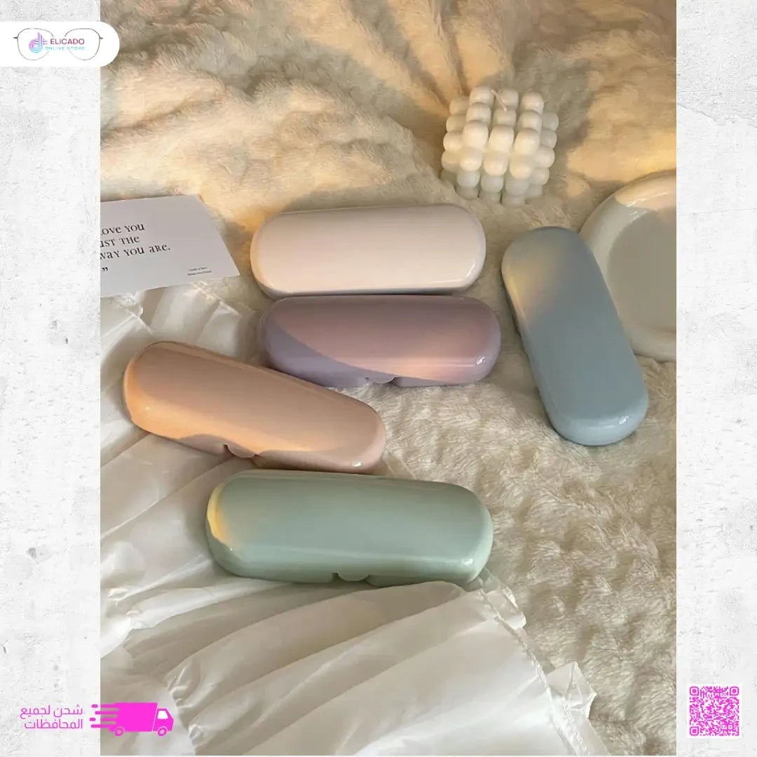حافظة نظارات بألوان الباستيل – تصميم بسيط وأنيق