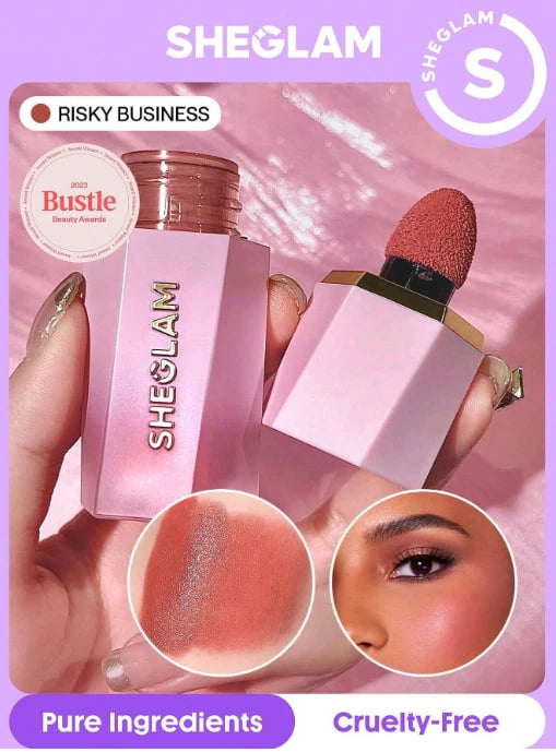 SHEGLAM Rose Ritual Blush – Cream Blush with Built-in Applicator