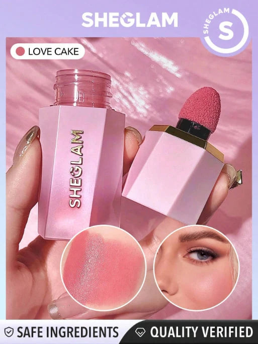 SHEGLAM Rose Ritual Blush – Cream Blush with Built-in Applicator