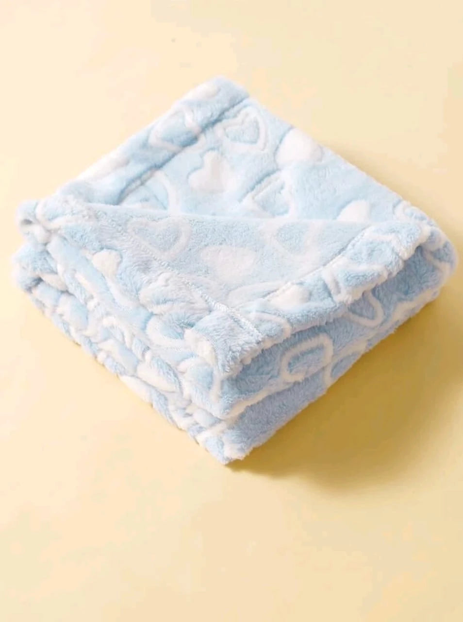 Baby Soft Blanket with Heart Pattern – Cozy & Cute