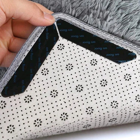 Anti-Slip Rug Grippers – Carpet Corner Stickers for Floor Grip
