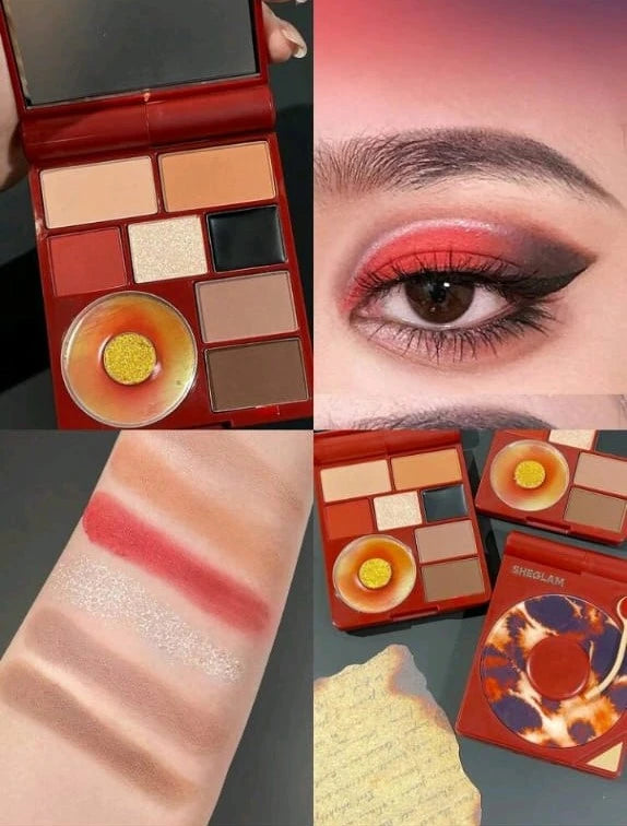 SHEGLAM Warm Tone Eyeshadow Palette – Matte & Shimmer