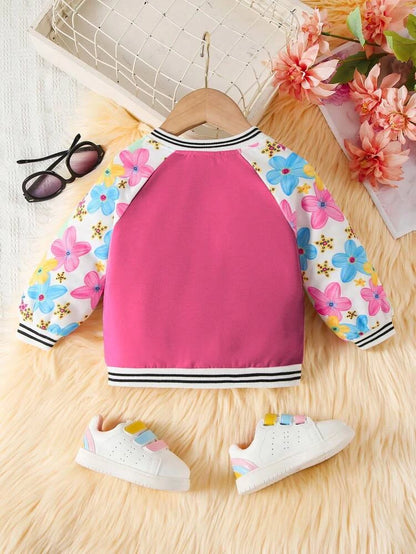 جاكيت بناتي مزين بالزهور للأطفال – توصيل سريع من شي إن إكسبريس خلال 5 أيام في مصر