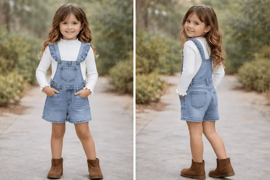 أفرول جينز أنيق وعملي للبنات من شي إن إكسبريس