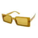 90s Vibe Shades – Retro Rectangle Frame in Bold Yellow