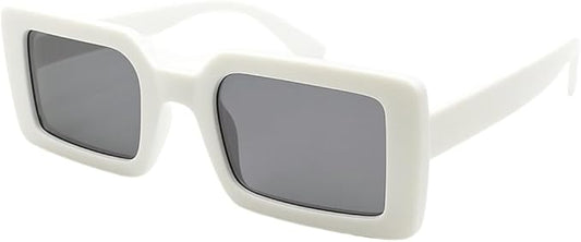 White Square Frame Sunglasses