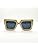 Beige Square Sunglasses with Gold Chain Arms – Trendy Statement Style