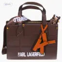 شنطة نسائية فاخرة مستوحاة من كارل لاغرفيلد – تصميم فاخر متعدد الاستخدامات"