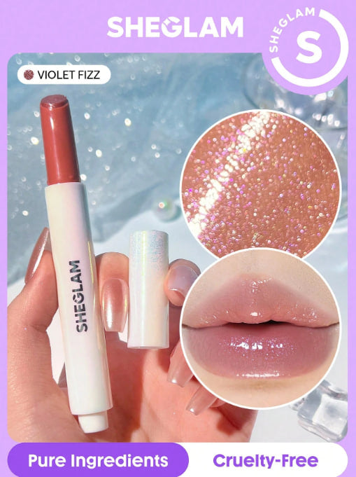 أحمر شفاه شيغلام فايوليت فيز - مرطب بلمسة لامعة متقزحة