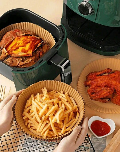 Non-Stick Air Fryer Liners – 100 PCS for Hassle-Free Cooking