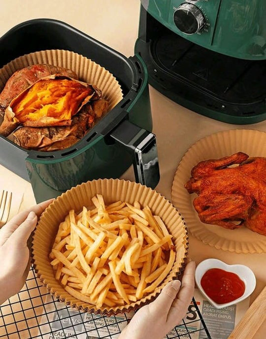 Non-Stick Air Fryer Liners – 100 PCS for Hassle-Free Cooking