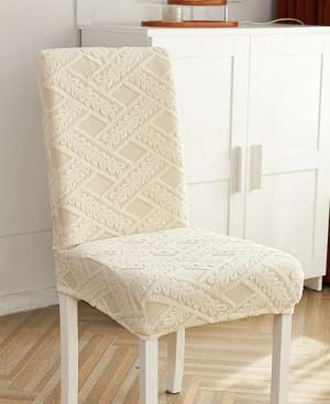 Elastic Chair Cover with Elegant Patterns – Luxury Home Touch