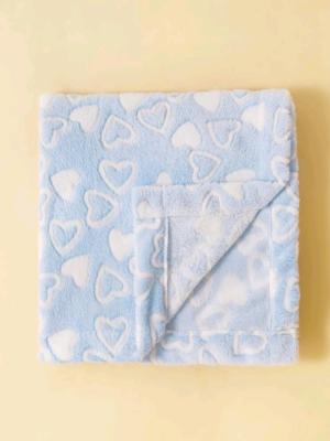 Baby Soft Blanket with Heart Pattern – Cozy & Cute
