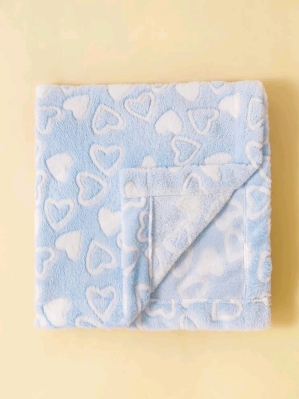 Baby Soft Blanket with Heart Pattern – Cozy & Cute