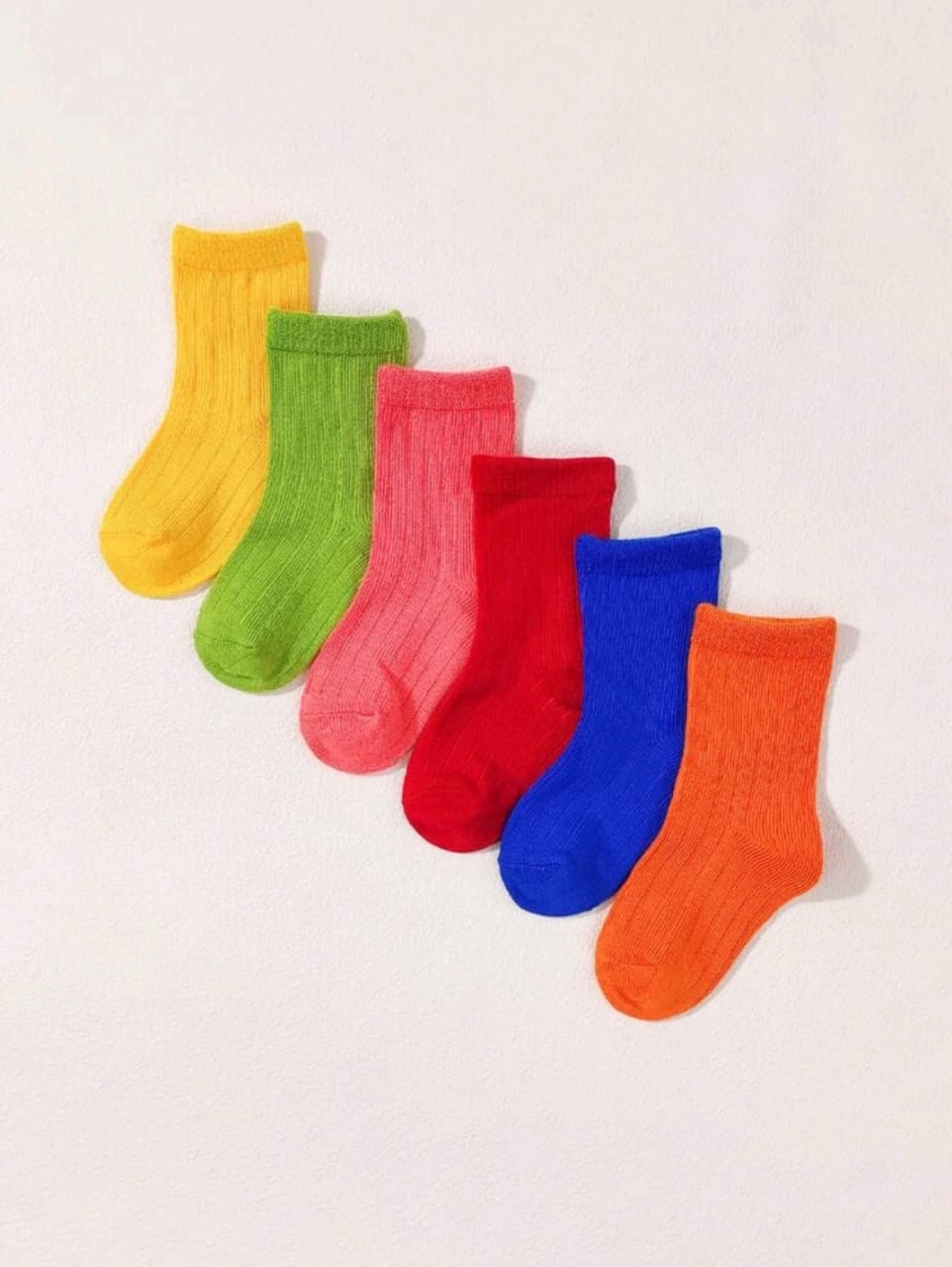 6-Piece Kids' Colorful Socks Set – Comfort & Style