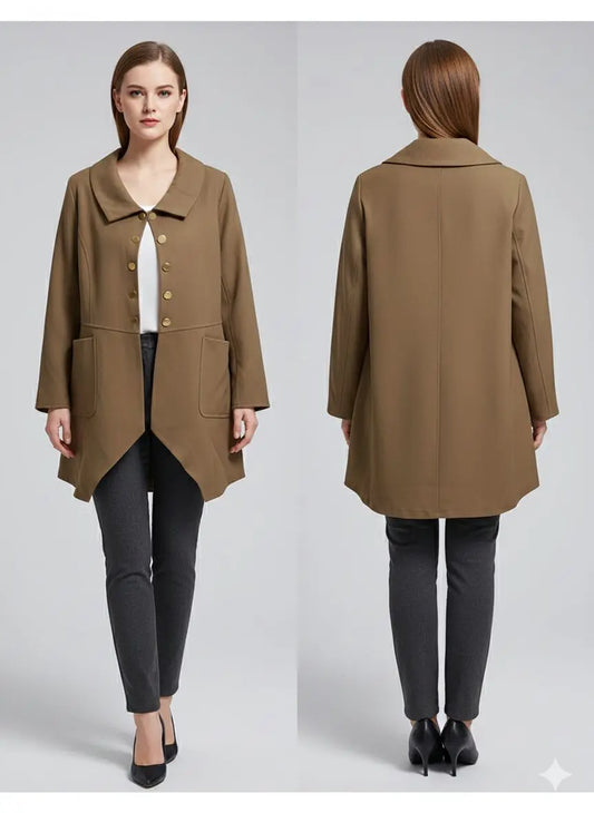 Women Classic Buttoned Long Jacket – SHEIN Fast Delivery in 5 Days | Delicado
