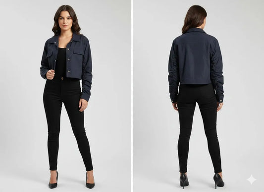 Women’s Cropped Utility Jacket – SHEIN Fast Delivery in 5 Days