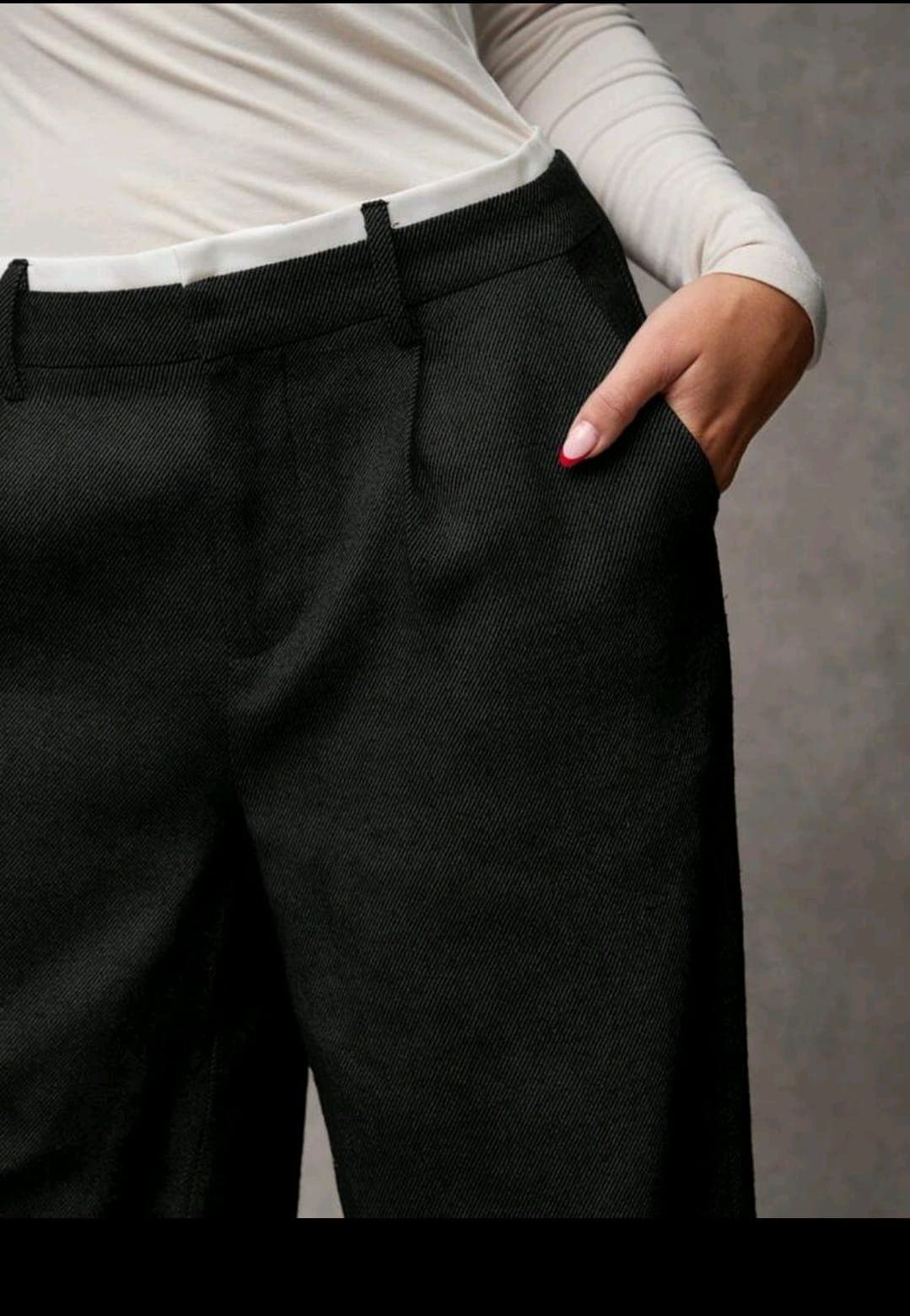 Black Wide Leg Tailored Pants for Women – Shein Inspired Elegant Casual Style