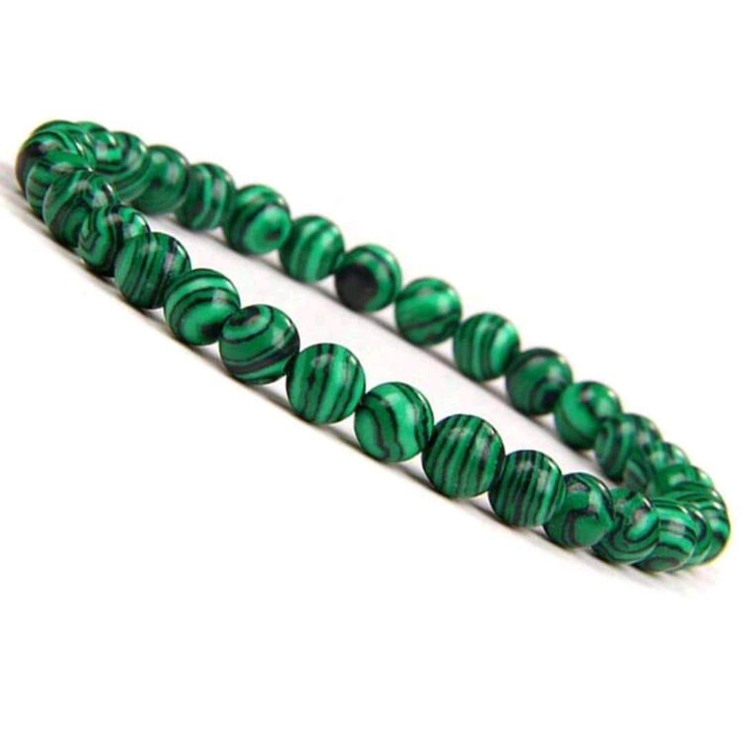 Green MarbleGreen Marble Beaded Bracelet Beaded Bracelet