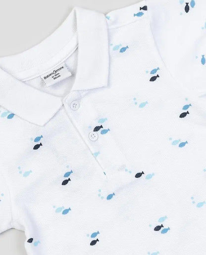 Kids Printed Polo Shirt – Short Sleeve Casual Top