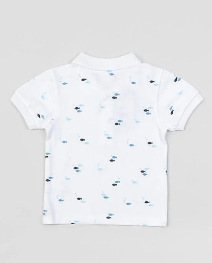 Kids Printed Polo Shirt – Short Sleeve Casual Top