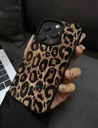 Leopard Print iPhone 13 Pro Case – Textured Protective Cover for Women
