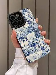 Blue & White Floral iPhone Case from Shein – Elegant Vintage Flower IPhone Cover