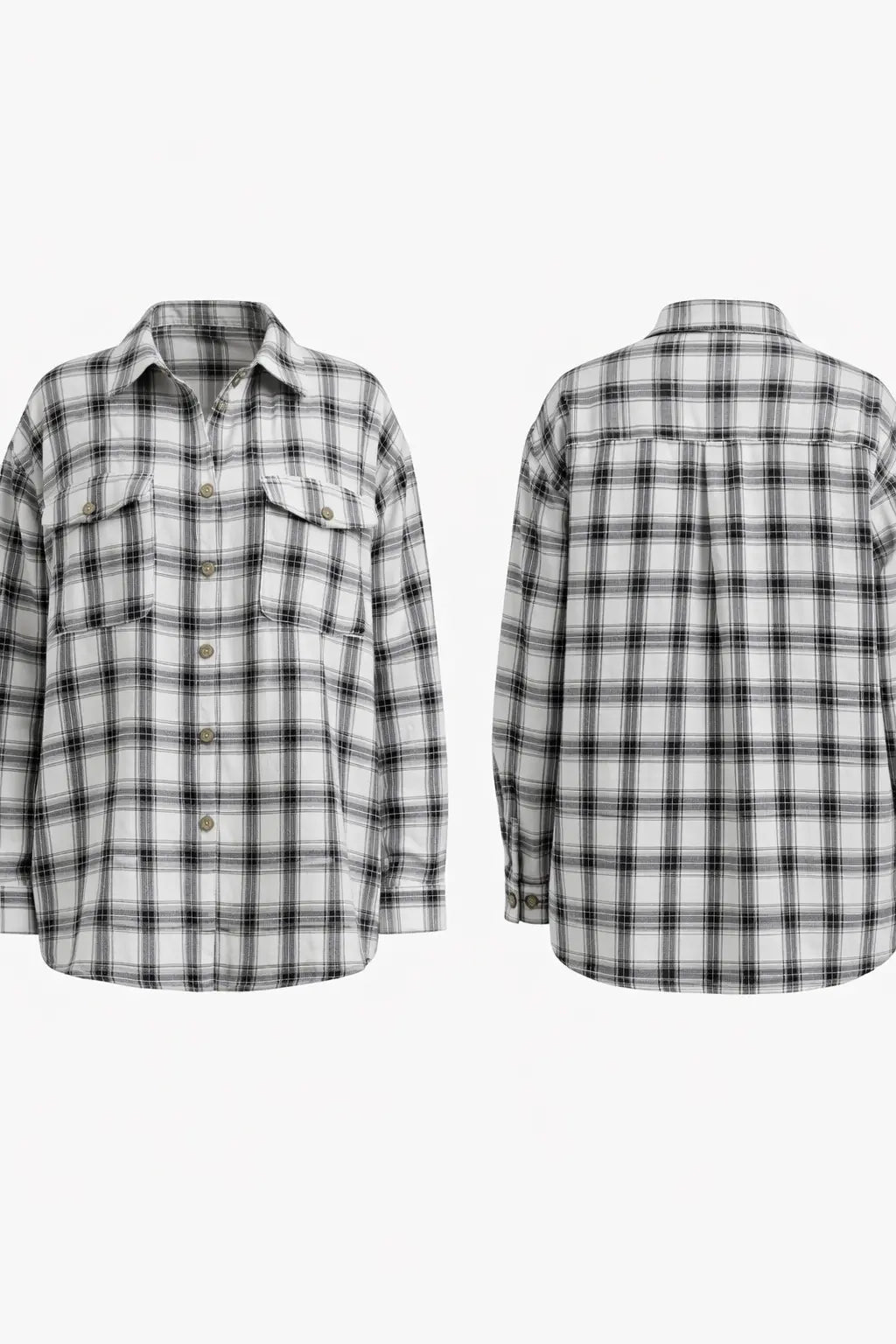 Women’s Plaid Button-Up Shirt – shein-fast-delivery-5-days-delicado